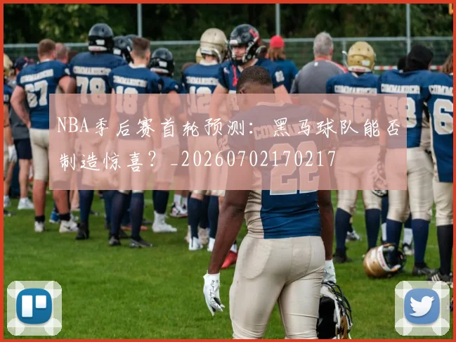 NBA季后赛首轮预测：黑马球队能否制造惊喜？_20260702170217